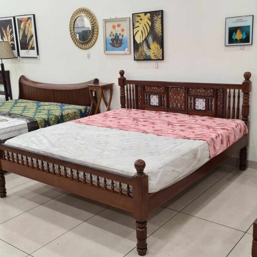 Famous Chettinad Premium Burma Teak Wood Cot Lakshmis Home Style