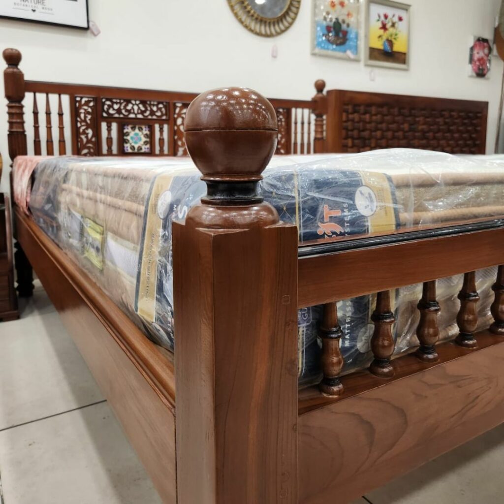 Famous Chettinad Premium Burma Teak Wood Cot Lakshmis Home Style