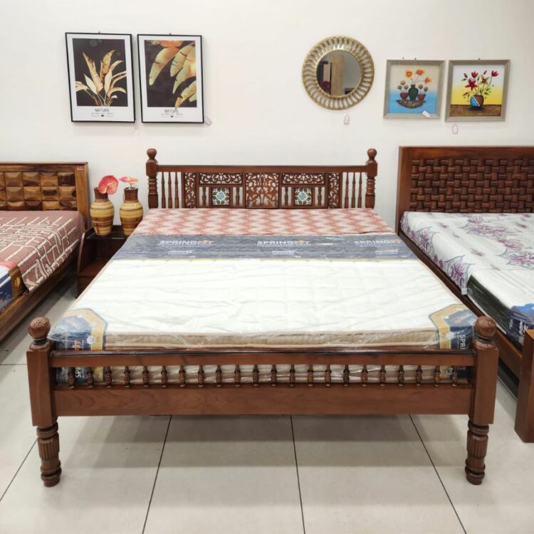 Famous Chettinad Premium Burma Teak Wood Cot Lakshmis Home Style