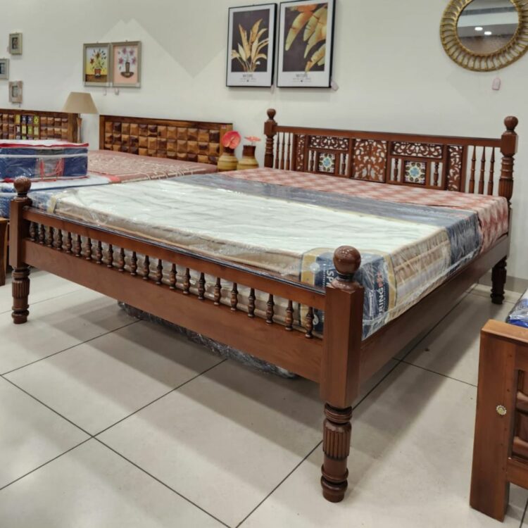 Famous Chettinad Premium Burma Teak Wood Cot Lakshmis Home Style