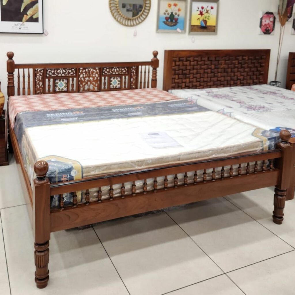 Famous Chettinad Premium Burma Teak Wood Cot Lakshmis Home Style
