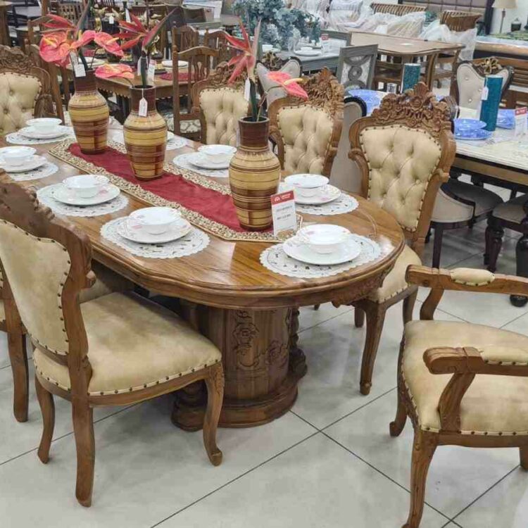 Ganesha_Teak_Wood_Dining_Set_With_6_Chairs_and2_Arm_Chairs