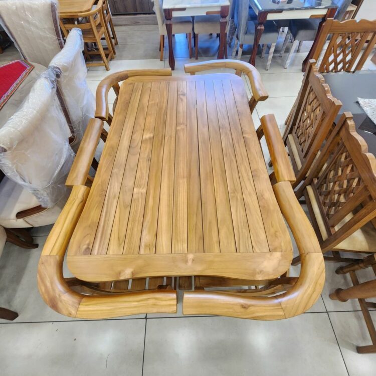 Indonesian_Butterfly_6_Seater_Dining_Set_top_View
