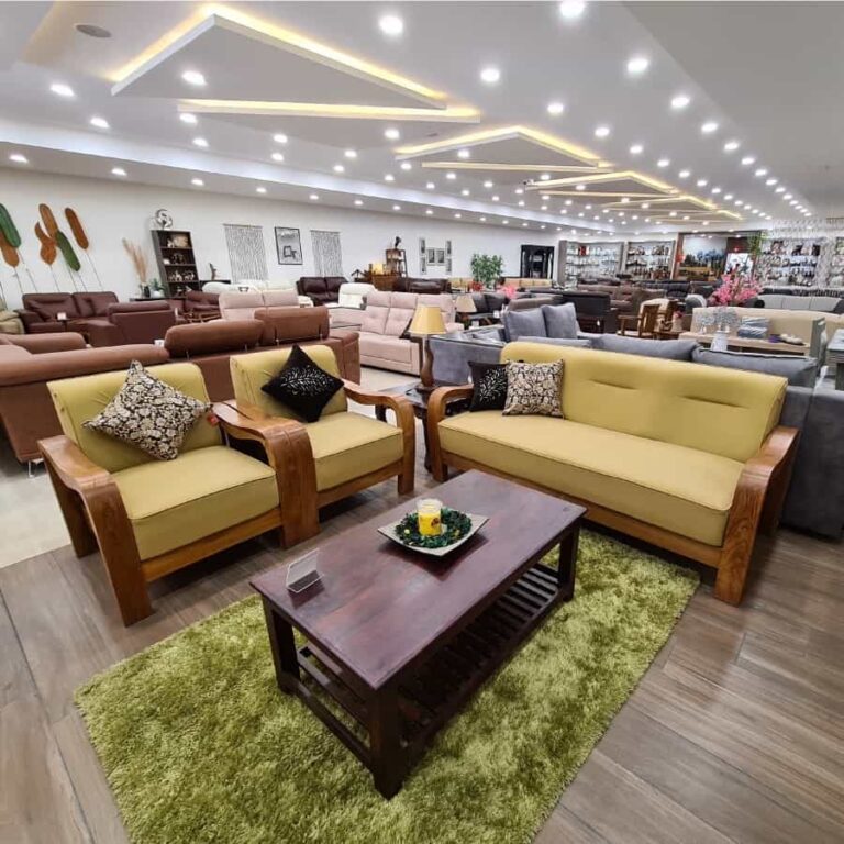 Sofa Kessy 3+1+1 Seater Made With Indonesian Teak Wood Lakshmis Home