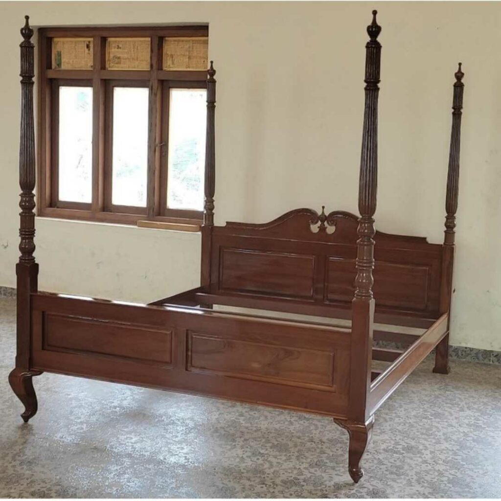 New Burma Teak Wood Cot POC002 Lakshmis Home Style