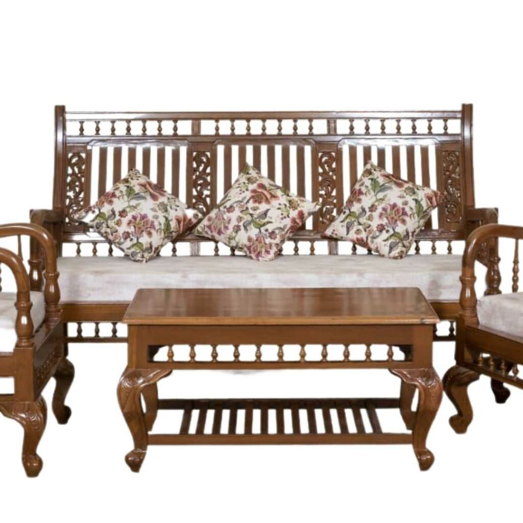 Burma Teak Wood Sofa Set SS 004 – Lakshmis Home Style