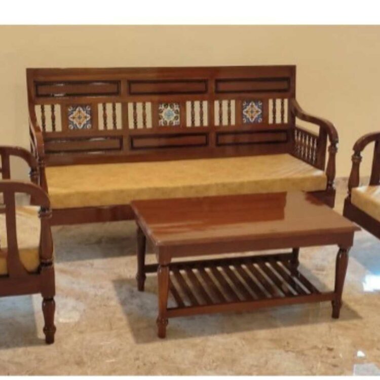 Burma Teak Wood Sofa Set SS 0040 Lakshmis Home Style