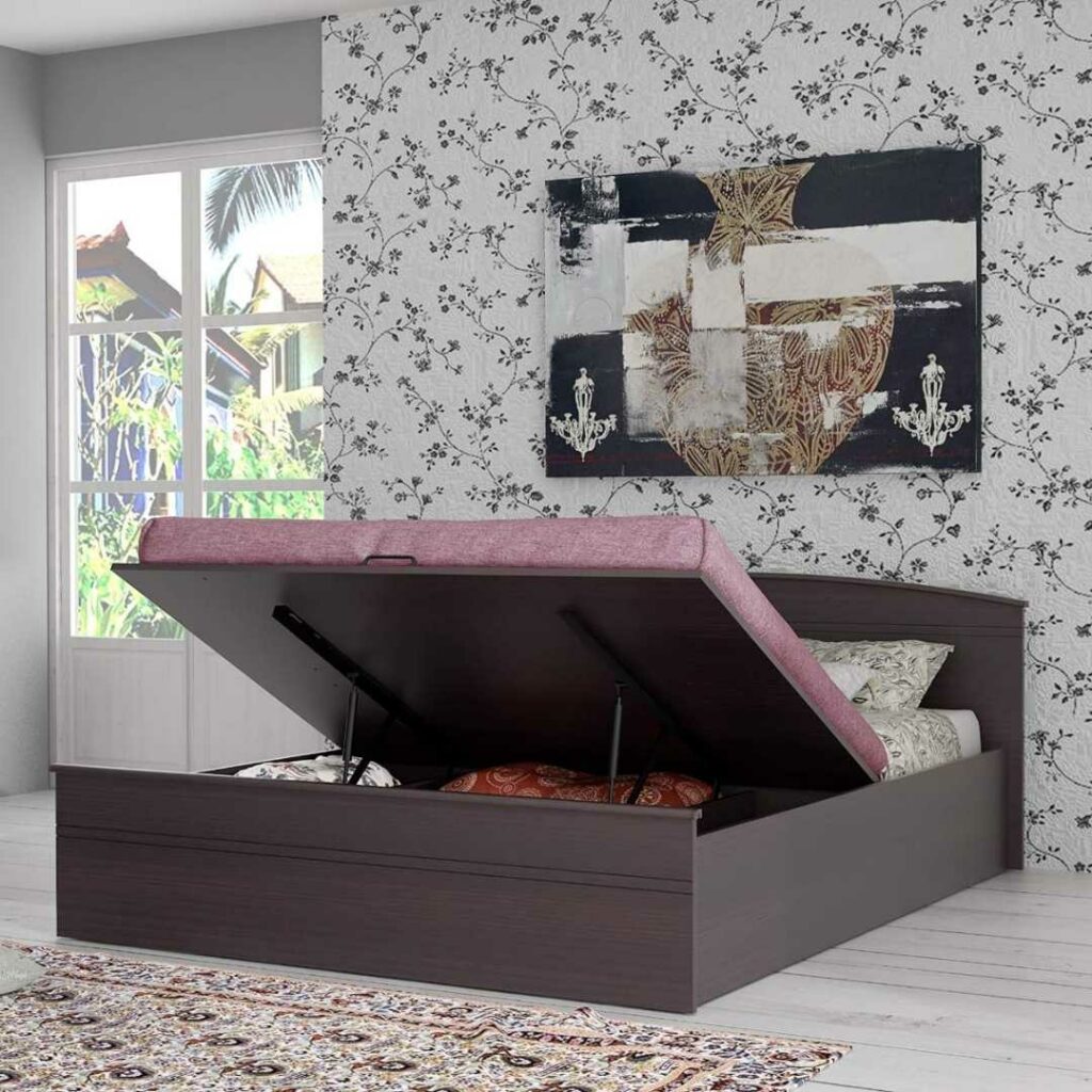 Zuari Optima Engineered Wood Bed With Ample Storage Lakshmis Home Style