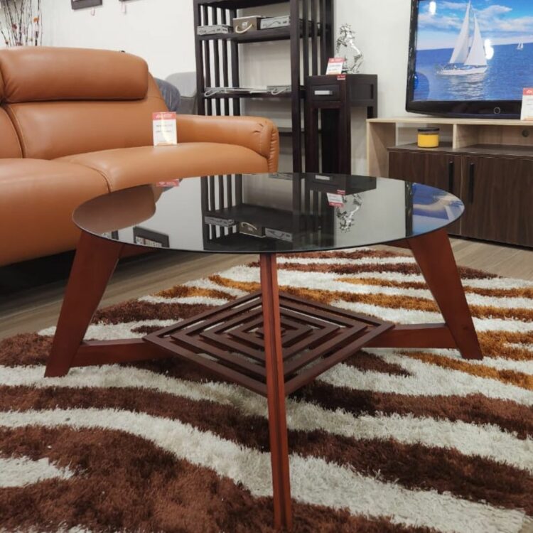 Spider_mahogany_wood_coffee_table_left_view