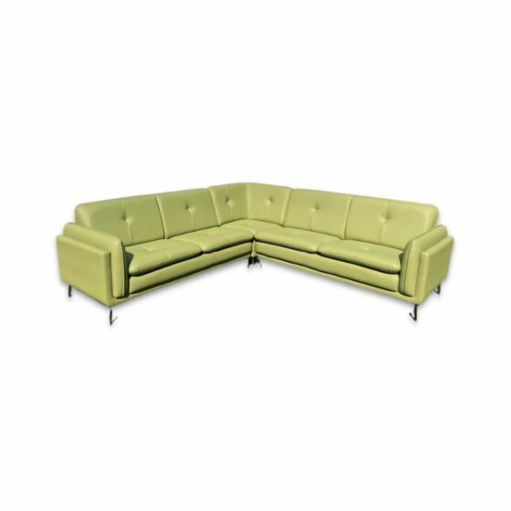 Olive_Artificial_Leather_Upholstered_Sofa_3+C+3_Seater