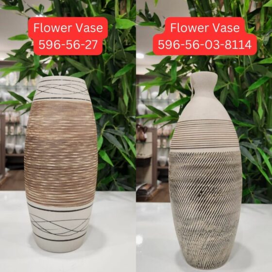 Ceramic Flower Vase 596-56-27 and 596-56-03-8114
