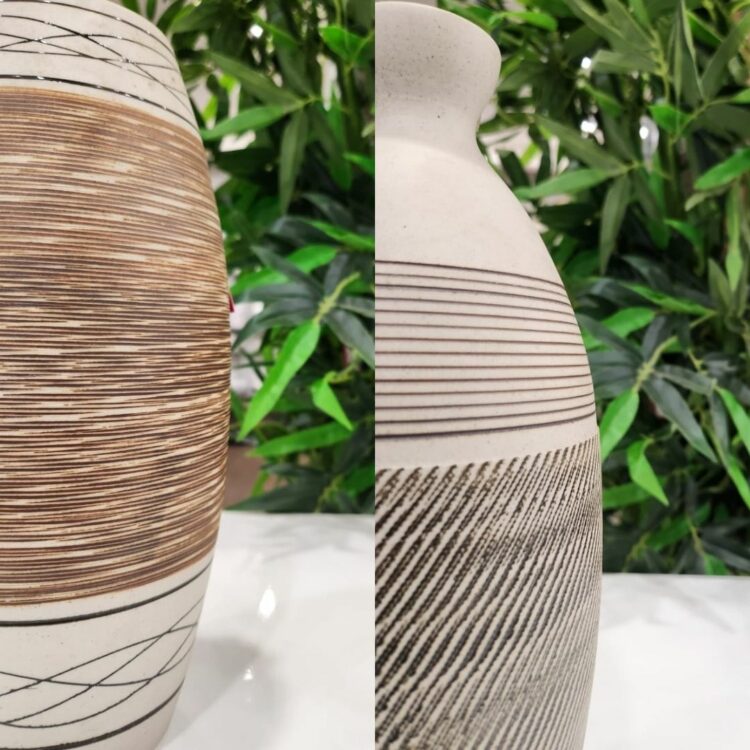 Ceramic Flower Vase 596-56-27 and 596-56-03-8114_close_view