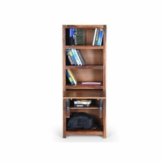 Folding_bookshelf_cum_study_table_front_view_with_books