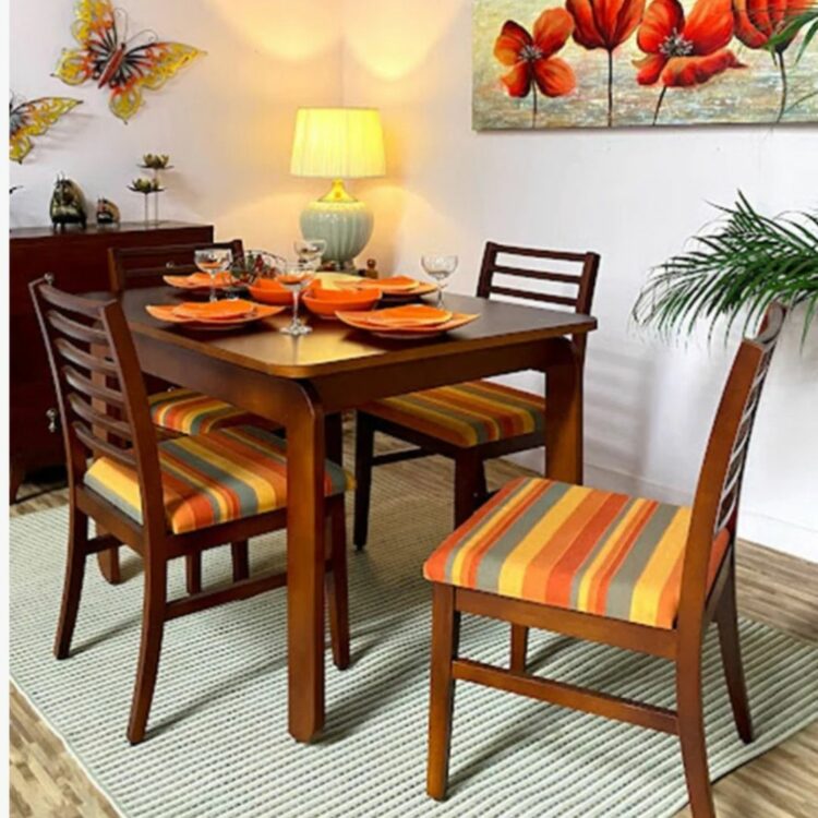Compact_Beechwood_Dining_Table_Set_DT-28 _left_side_view