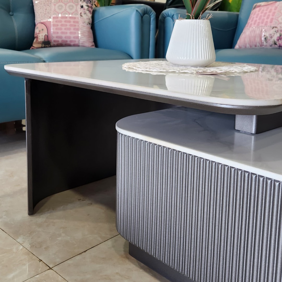 FCT 40973 - Ceramic Top Center Table With Extendable High Table - Image 5