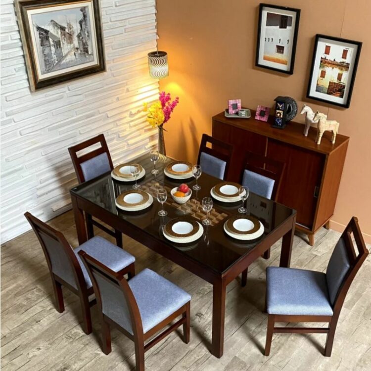Stylish_6_Seater_Beechwood_Dining_Table_Set_DT13_With-DC22