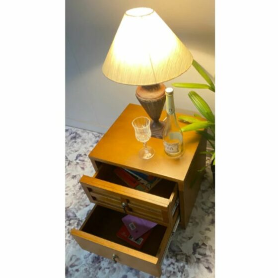 Wooden_Bed_Side_Table_ET_36_with_open_Drawers