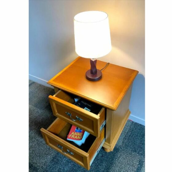 Woooden_Bed_Side_Table_With_Storage_ET29_with_Lamps