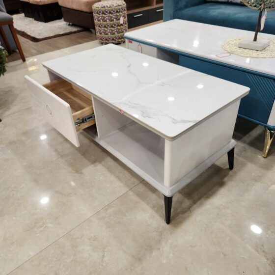 Marble_Top_Center_Table_CT_40968_open_drawer
