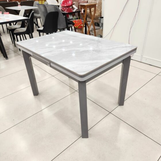 A23_Marble_Top_Extendable_Dining_Set_1+4_Table