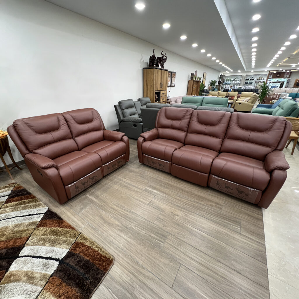 Leather Recliner Sofa T-24 (3R+2R)K163