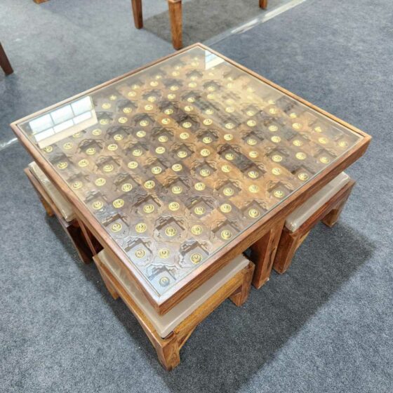 Bhakhra _1+4_Center_table_with_Stool-top