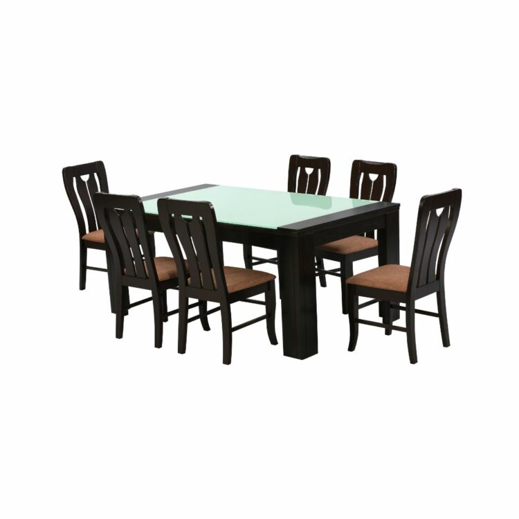 HENRY_MOROCCO_Glass_Top_Dining_table_CASPIA_Dining_chairs_Black