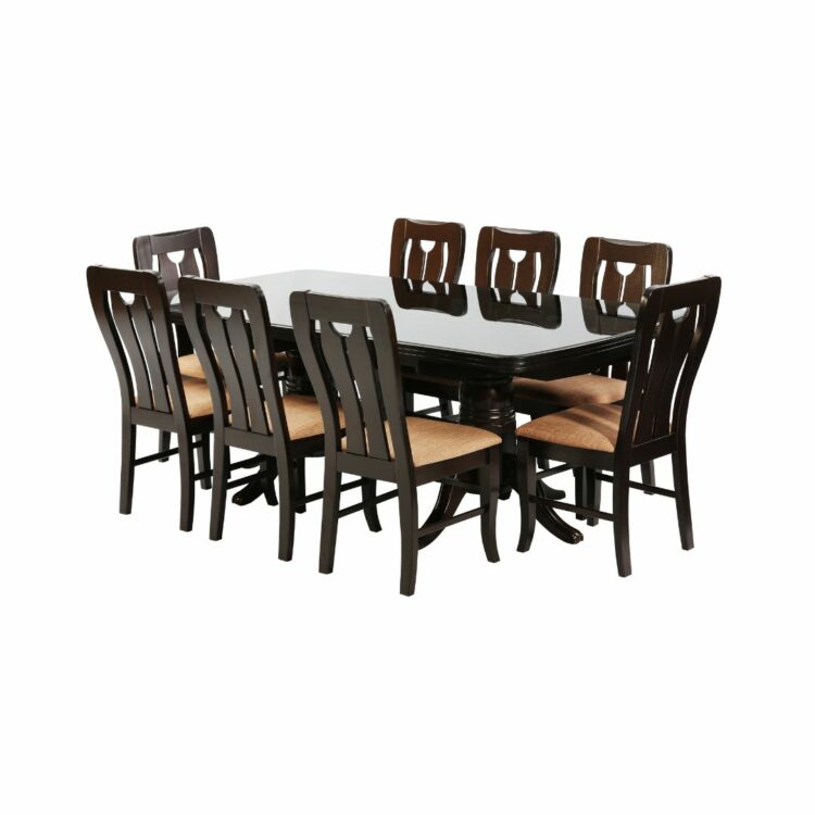 VENICE_Premium_Glass_Top_Dining_Table_With-_CASPIA_Dining_Chairs_black