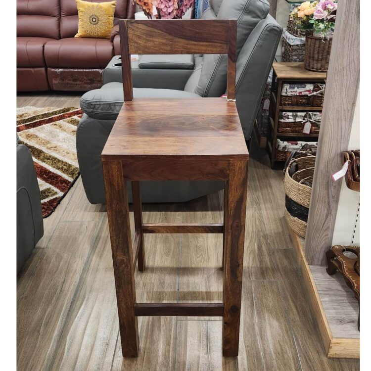 Sheesham_Wood_Barstool_with_Backrest_front