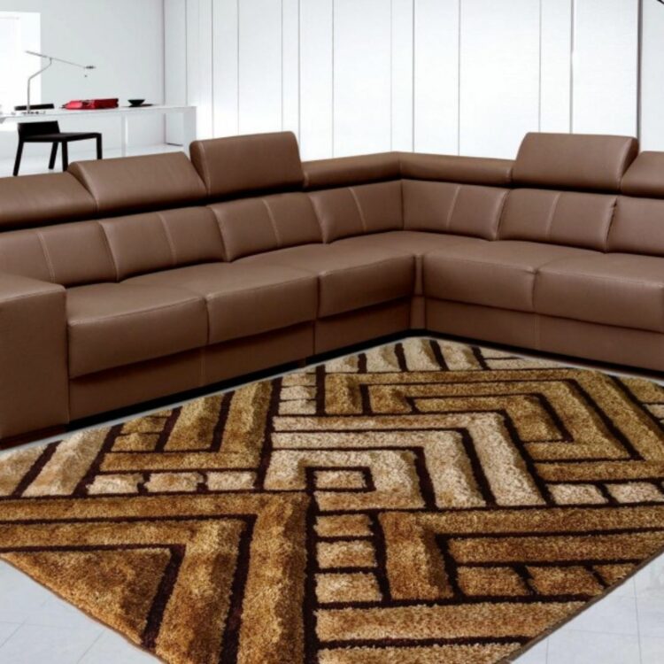 CAPRI_Brown_Color_Designer_Shaggy_Carpet