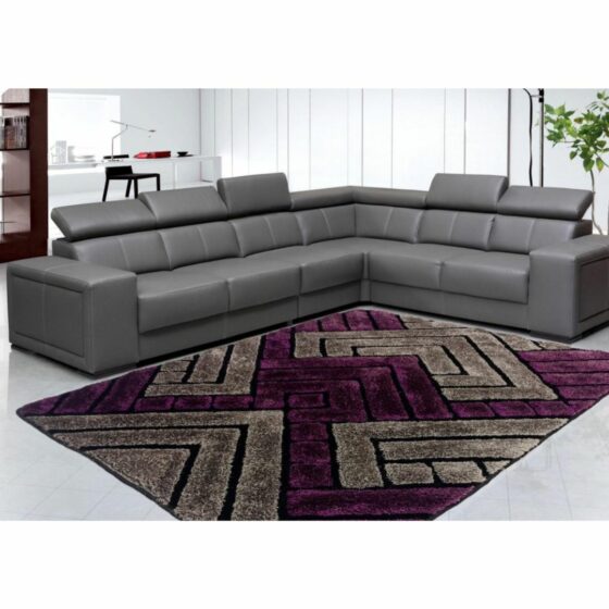 CAPRI_Purple_Color_Designer_Shaggy_Carpet-with_sofa