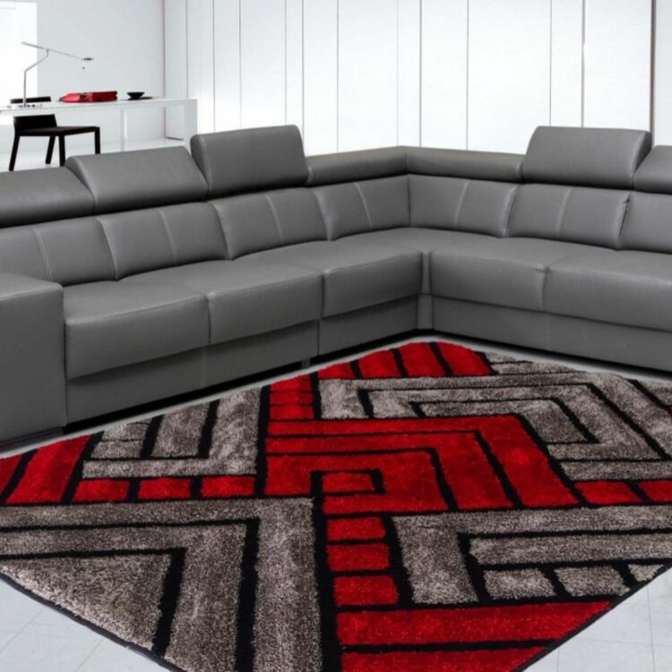 CAPRI_Red_Color_Designer_Shaggy_Carpet