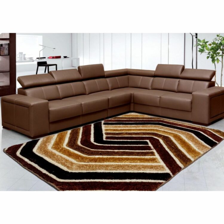 METRO_Brown_Designer_Shaggy_Carpet_with_Sofa