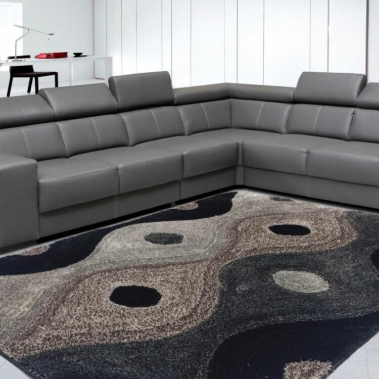 CENTERPIECE_Grey_Color_Designer_Shaggy_Carpet