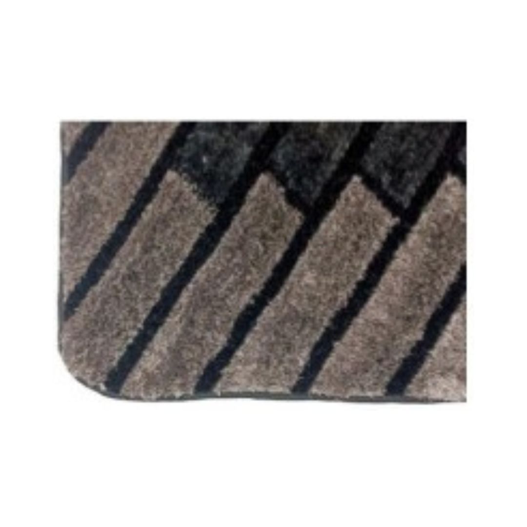 HECTOR_Grey_Color_Designer_Shaggy_Carpet_top_view